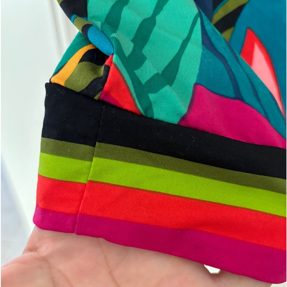 Trina Turk Rainforest Tropical Vibrant Tunic Cover-Up Dress Tunic Small - Picture 10 of 15